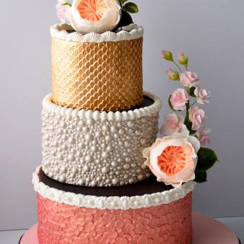 Hydrangea Flowers Chain Cake Border Trim Silicone Mould Wedding Fondant Chocolat