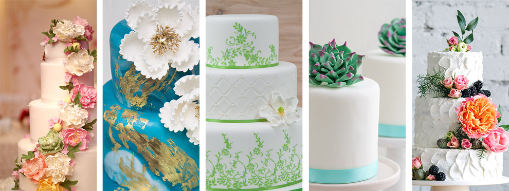 Hydrangea Flowers Chain Cake Border Trim Silicone Mould Wedding Fondant Chocolat
