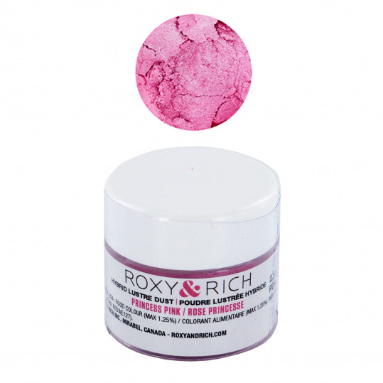 Edible Hybrid Luster Dust, Princess Pink, 2.5 Grams by Roxy & Rich