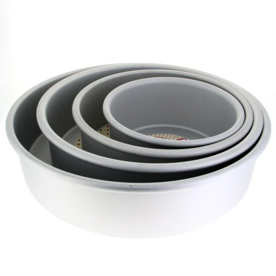 6", 8", 10" Fat Daddio's Cake Baking Pan Set of 3 Round 3 Inches Even 
