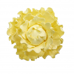 Global Sugar Art Premium Peony Sugar Cake Flower Yellow, 1 Count by Chef Alan Tetreault