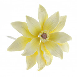 Global Sugar Art Tranquil Water Flower Sugar Cake Flowers, Yellow, 3 Count by Chef Alan Tetreault