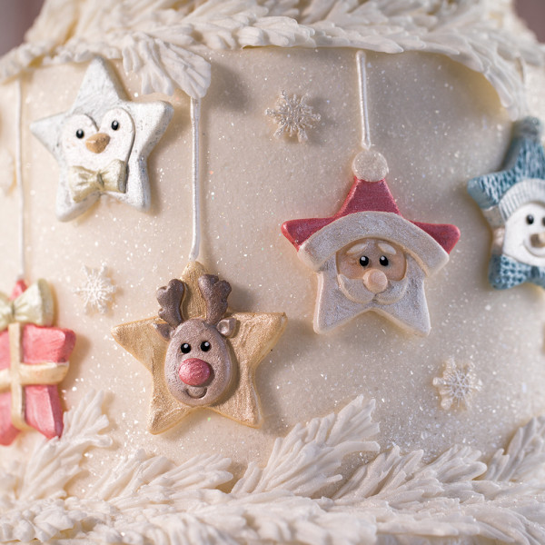 Christmas Stars Cookie Mold by Karen Davies