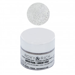 Edible Hybrid Luster Dust, Super Pearl, 2.5 Grams by Roxy & Rich