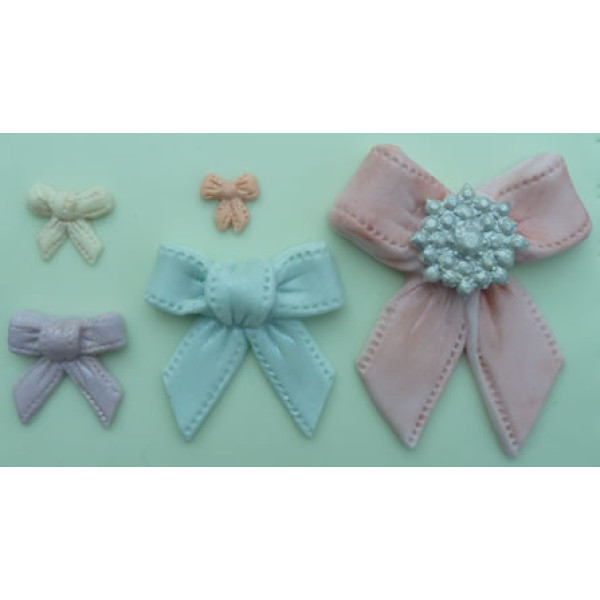 Examples of molds made from the Bows Mold by Karen Davies.