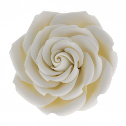 Global Sugar Art Rebecca Rose Sugar Cake Flowers, White 3 Inches, 3 Count by Chef Alan Tetreault