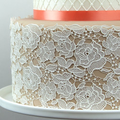 image of lace on cake