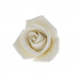 Global Sugar Art Peace Rose Sugar Cake Flowers White 2 Inch, 25 Count by Chef Alan Tetreault