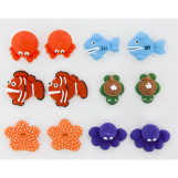 Sea Creatures Royal Icing Decorations by Global Sugar Art