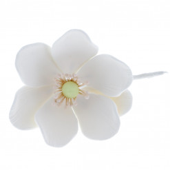 Global Sugar Art Poppy Anemone Sugar Cake Flowers, White with Green Center, 3 Count by Chef Alan Tetreault